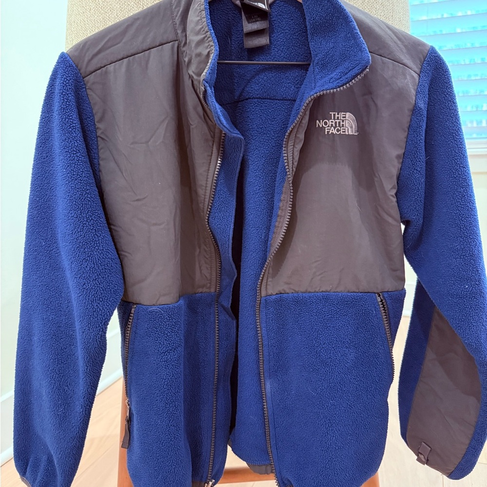 The North Face ❄️ Fleece Jacket Blue & Gray | Boys Large (L/G) | Zip Front
